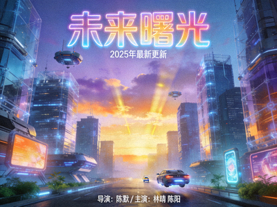 最新更新电影'未来曙光'海报 - 科幻城市黎明